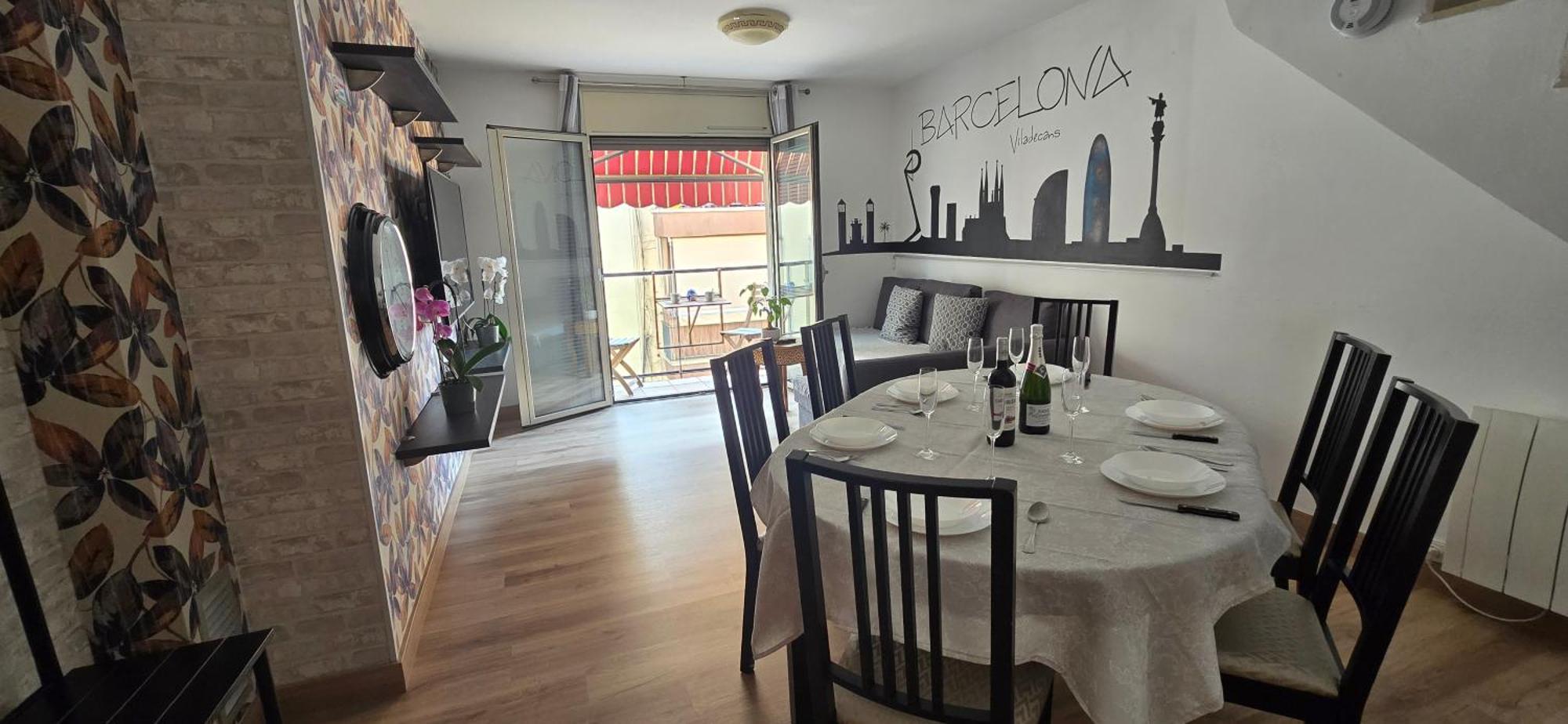 维拉德塞斯Atico Terraza, Airport-Bcn, Puerto-Cruceros公寓式酒店 外观 照片